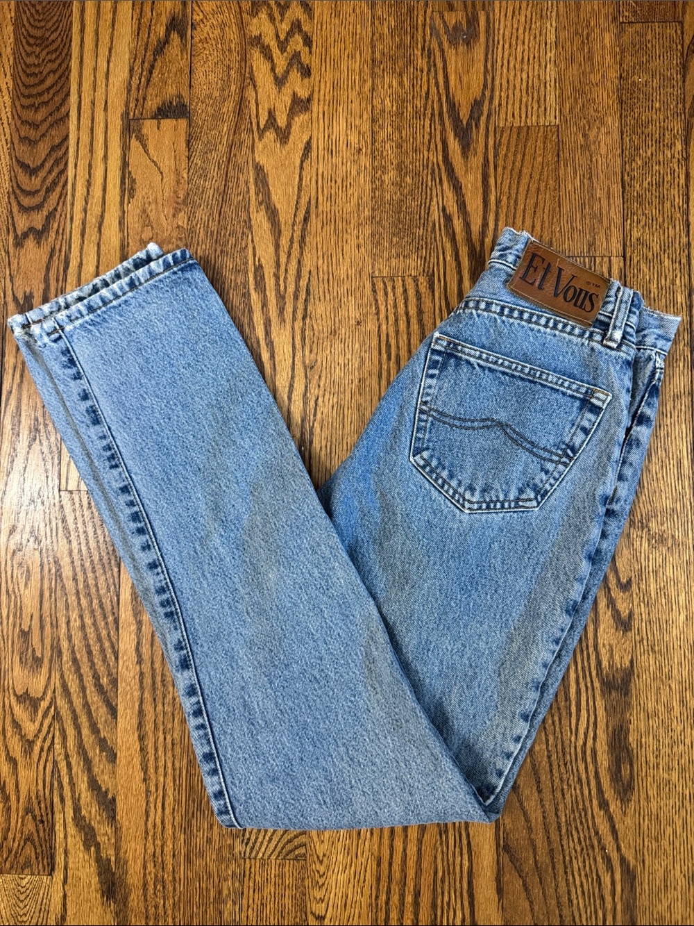 Vintage 80s/90s Et Vous High Rise Mom Jeans 26x29 Acid Wash Tapered Denim